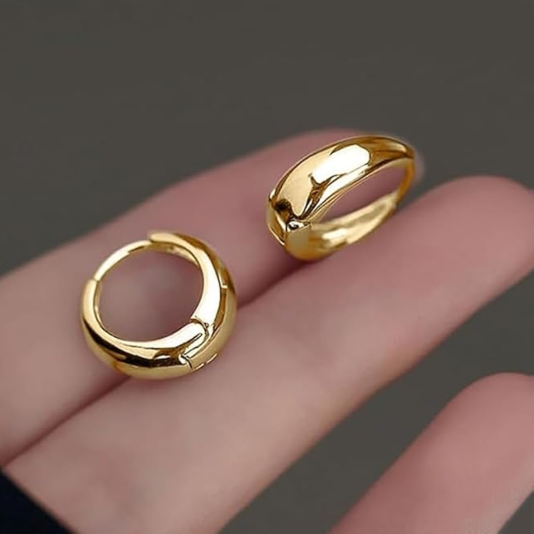 Essential Chunky Hoop Earrings Trio Set