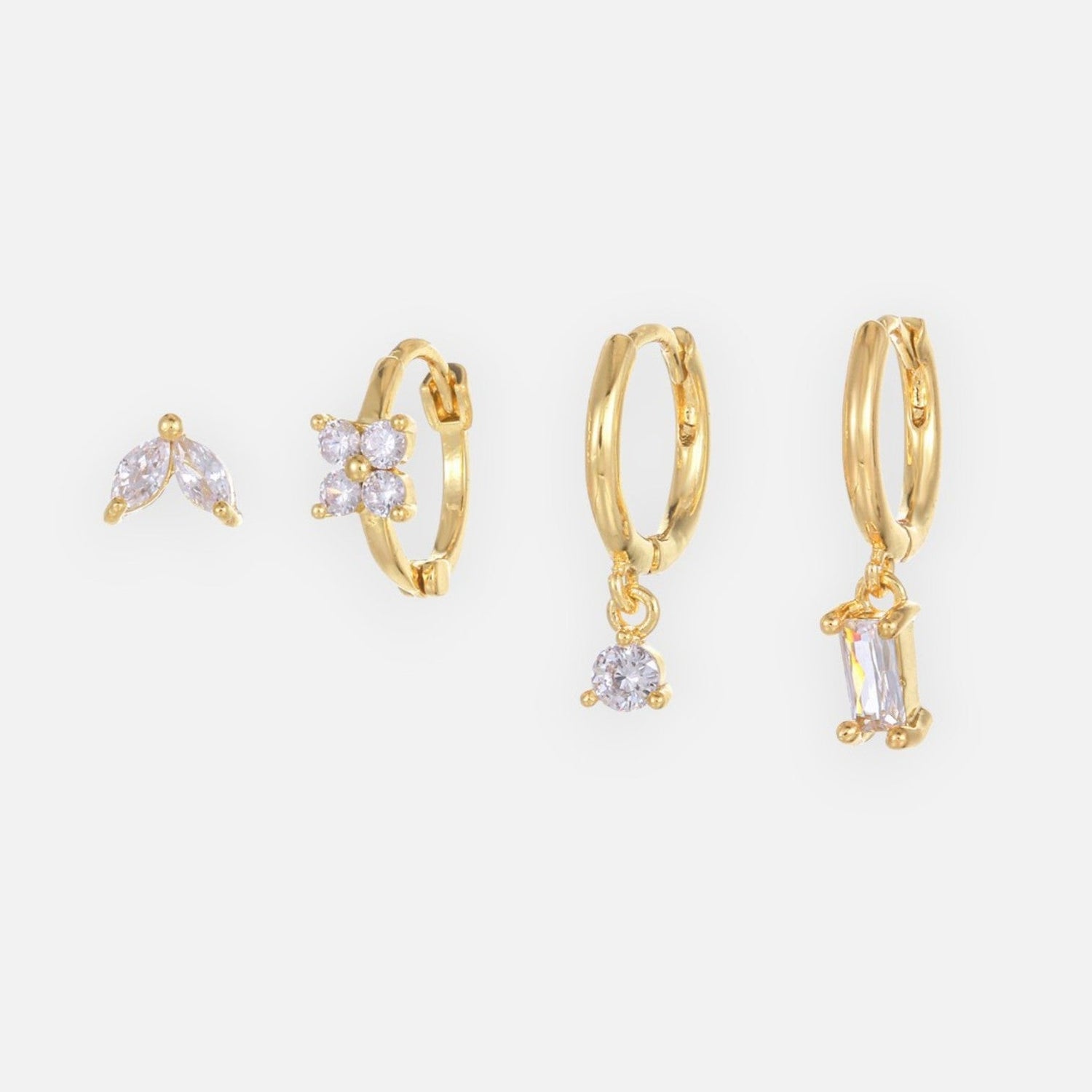 Crystal Bloom Lantern Earring Set