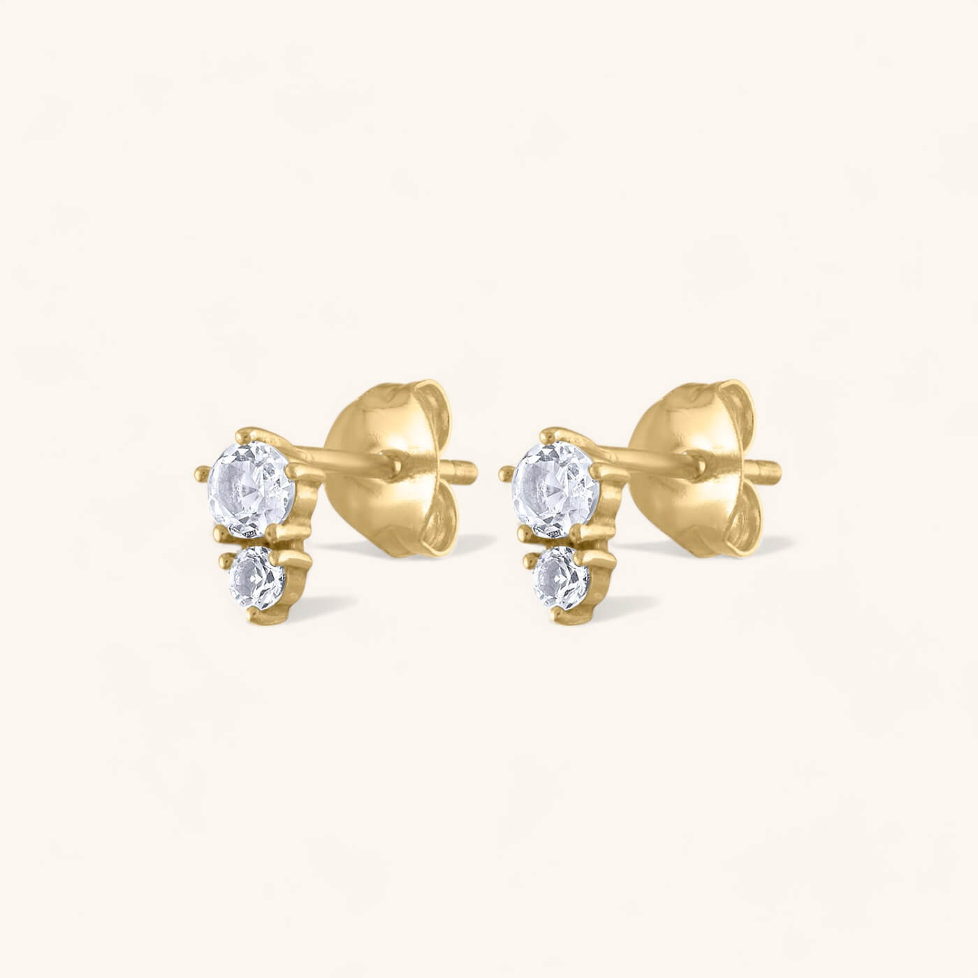 Gaia Studs in 14k gold plated