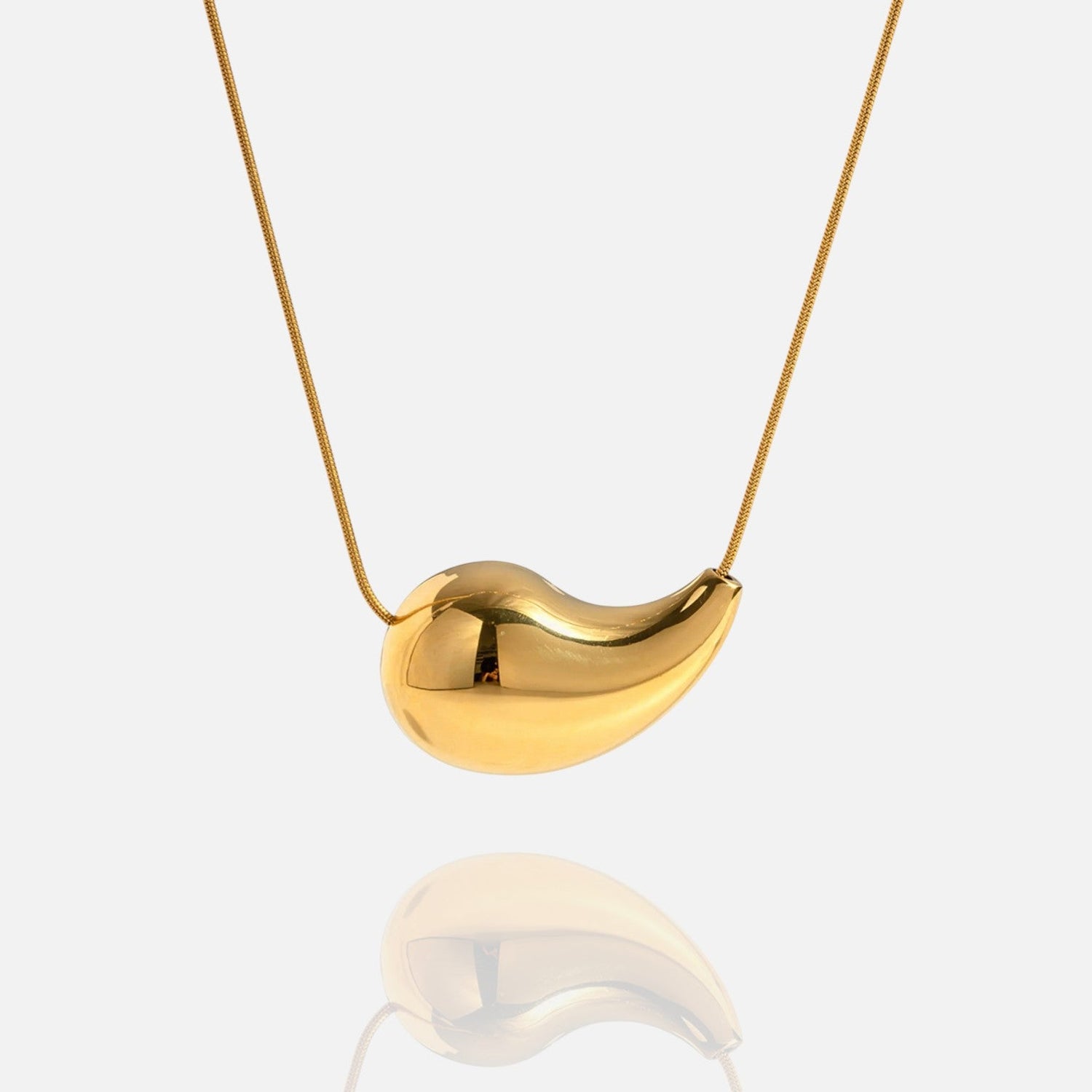 Teardrop Glow Pendant Necklace