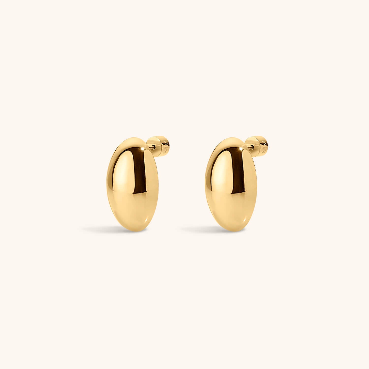 Oversized Oval Studs