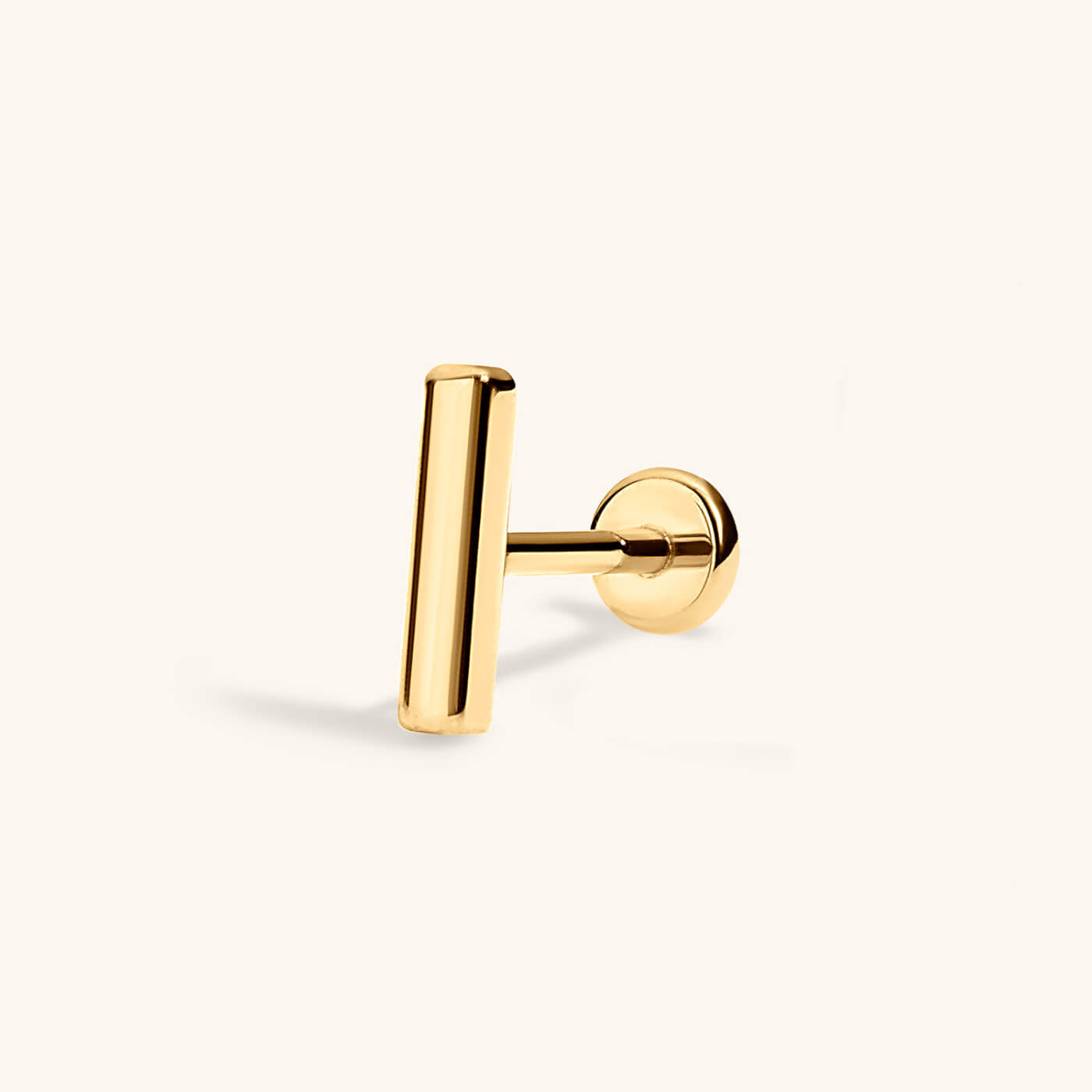 Bar Push Pin Flat Back Earring