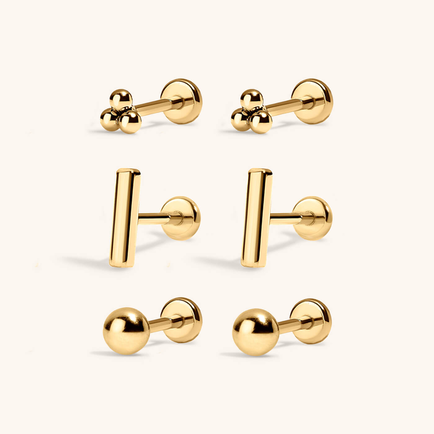 Minimalist Nap Earrings Trio