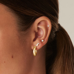 Opal Glow Flat Back Stud Earrings