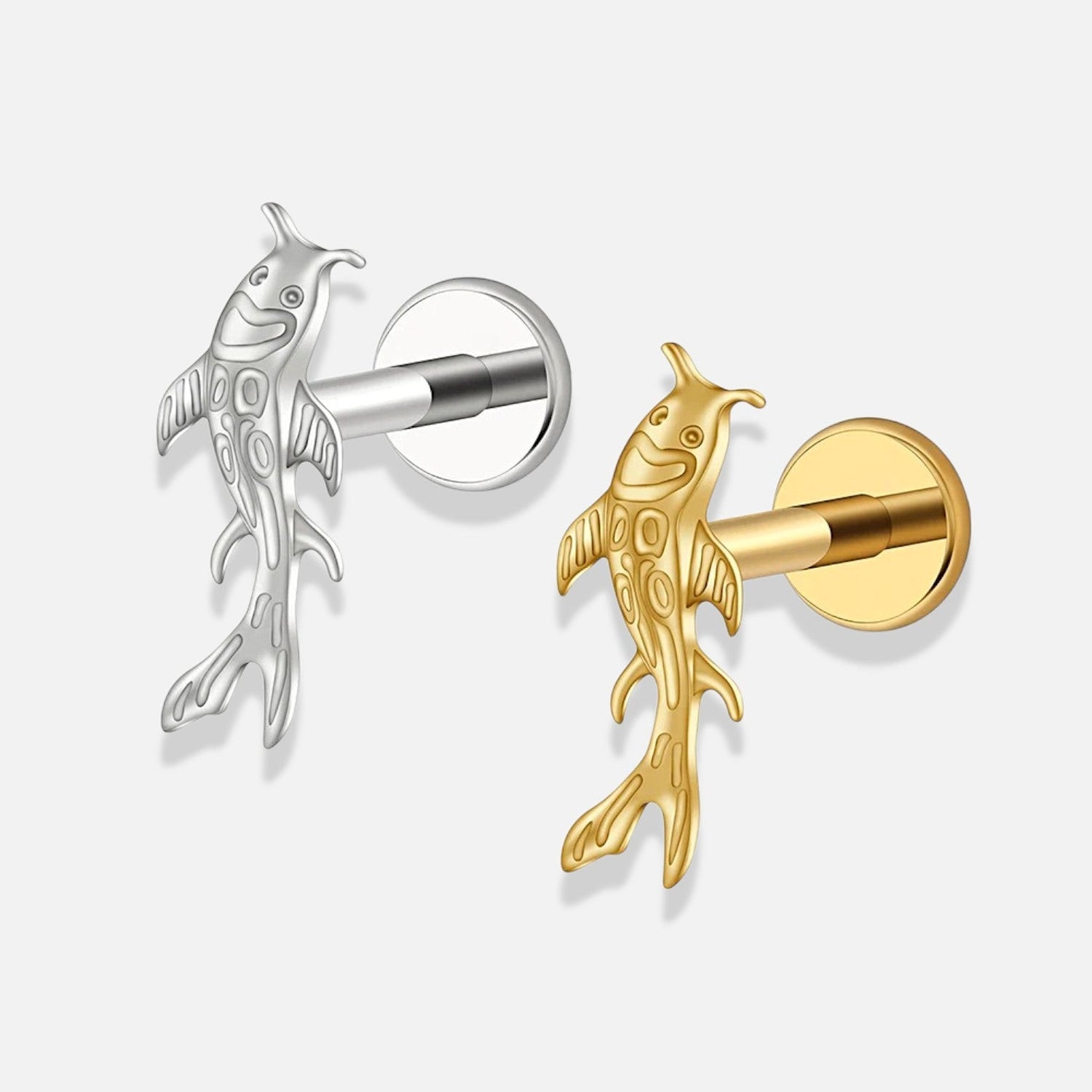 Arowisp Koi Fish Flat Back Stud