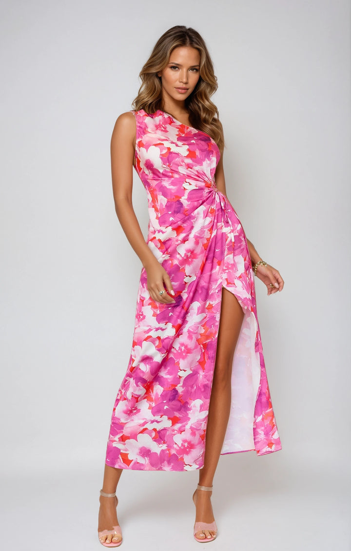 Kendra Elegant Cut-Out Midi Dress