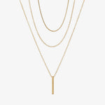 Trio Layered Bar Necklace