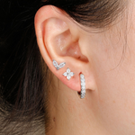 Tulip Bloom Hoop Earring Set