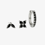 Tulip Bloom Hoop Earring Set