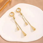 Droplet Lariat Adjustable Necklace & Earring