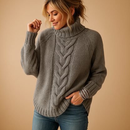 Harper Chunky Knitted Long Sweater | Lorienna
