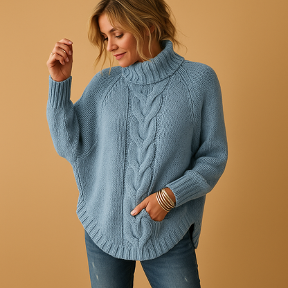Harper Chunky Knitted Long Sweater | Lorienna