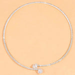 Open Heart Diamond Choker