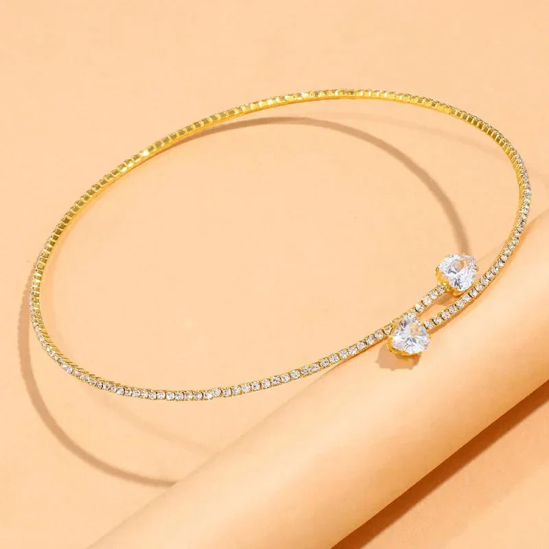 Heart Open Choker Necklace