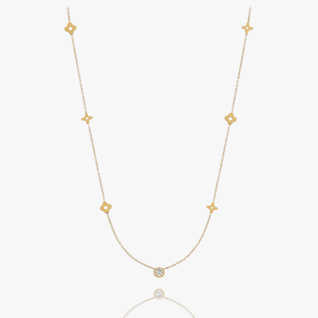 Clover Station Chain Necklace