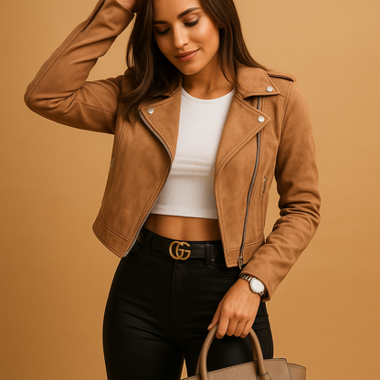 Sophia Lightweight Zip Jacket with Stand Collar | Lorienna