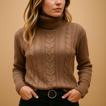 Lightweight Turtleneck Sweater | Lorienna