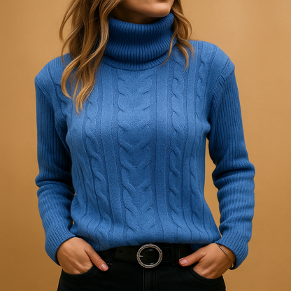 Lightweight Turtleneck Sweater | Lorienna