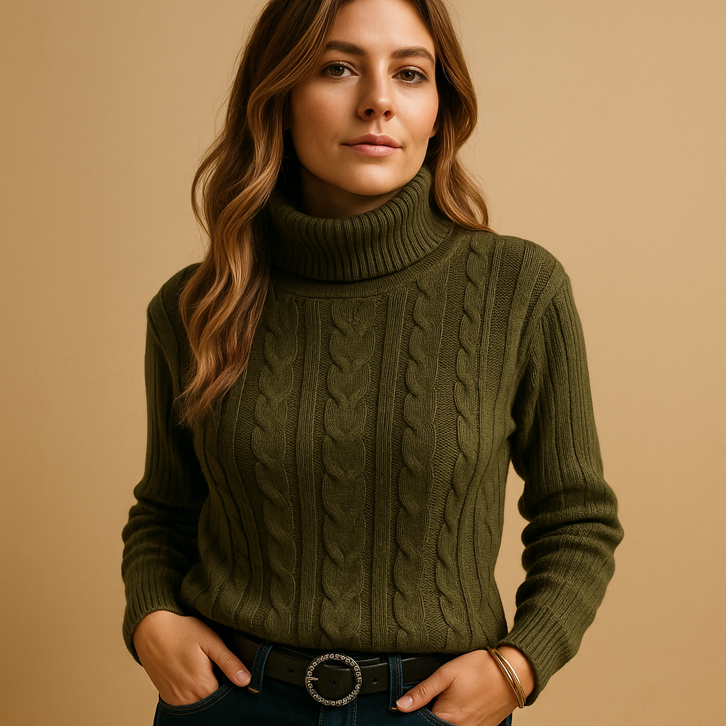 Lightweight Turtleneck Sweater | Lorienna