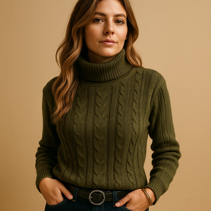 Lightweight Turtleneck Sweater | Lorienna