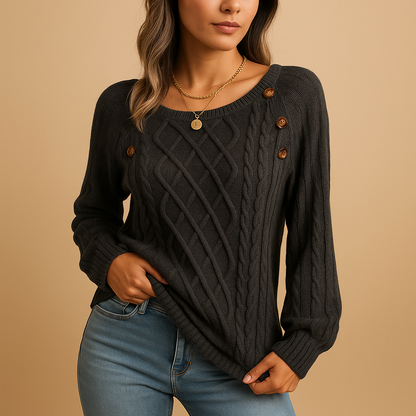 Sophie Ribbed Knit Sweater | Lorienna