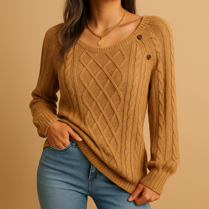 Sophie Ribbed Knit Sweater | Lorienna