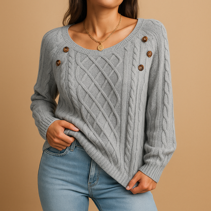 Sophie Ribbed Knit Sweater | Lorienna