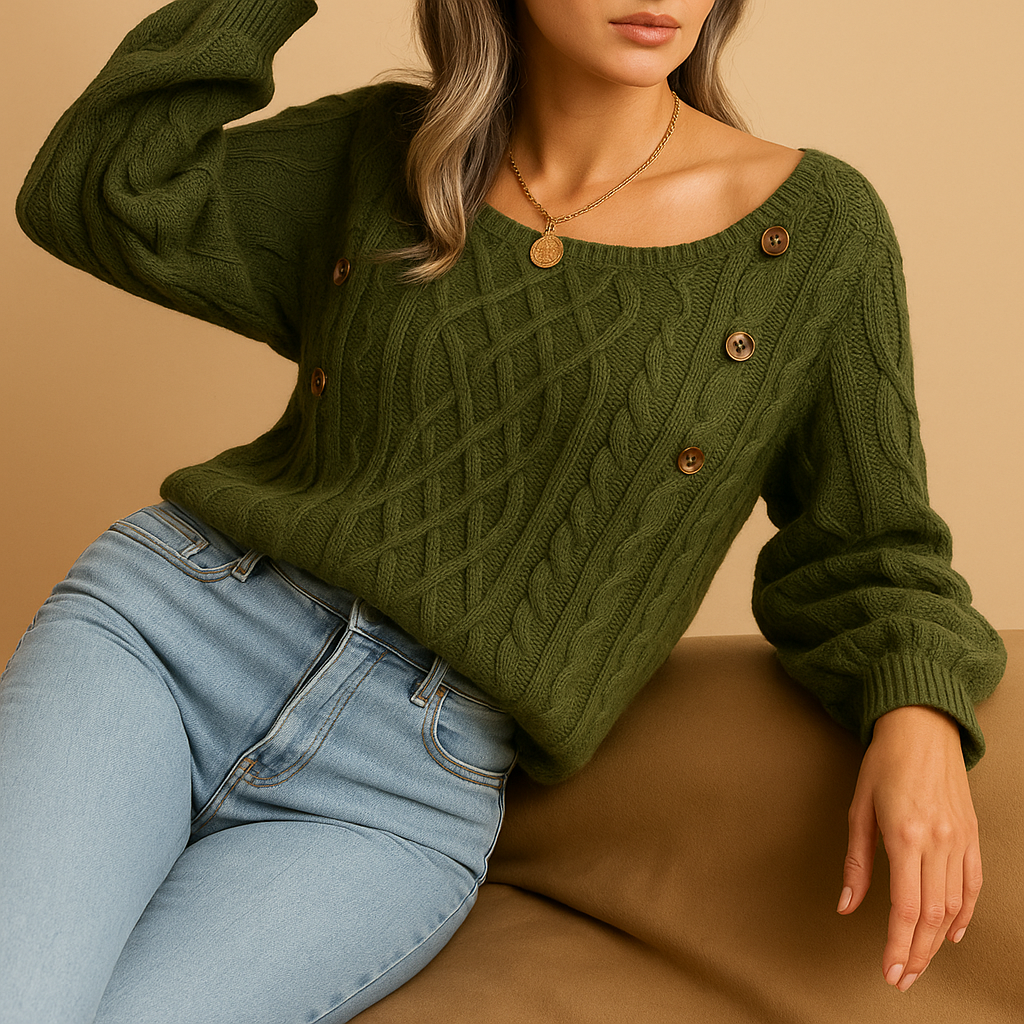 Sophie Ribbed Knit Sweater | Lorienna