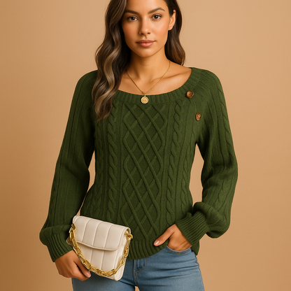 Sophie Ribbed Knit Sweater | Lorienna