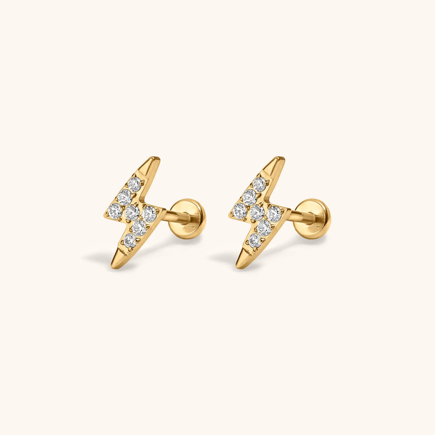 Pave Lightning Nap Earrings