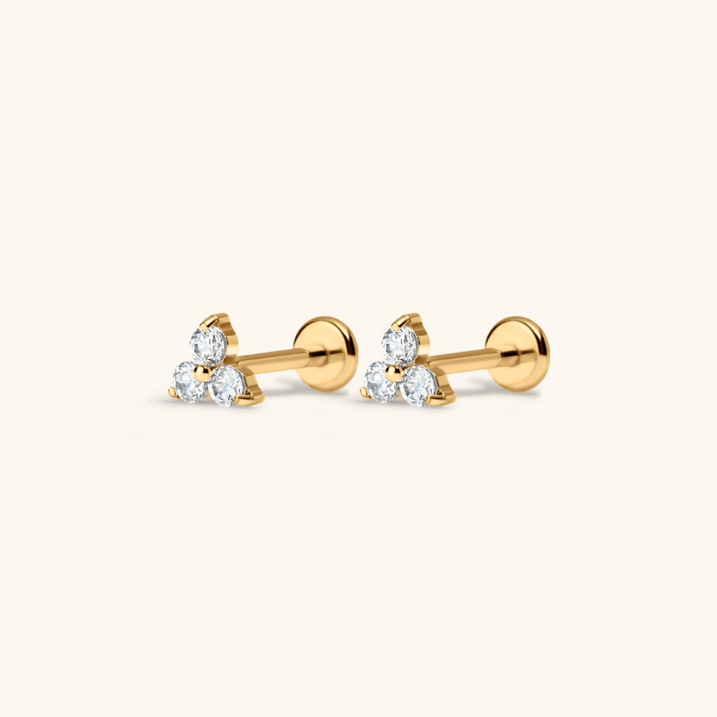 Crystal Trinity Nap Earrings