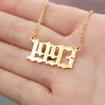 Classic Birth Year Necklace