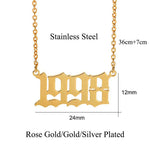 Classic Birth Year Necklace