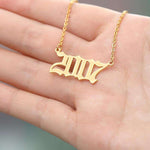 Classic Birth Year Necklace