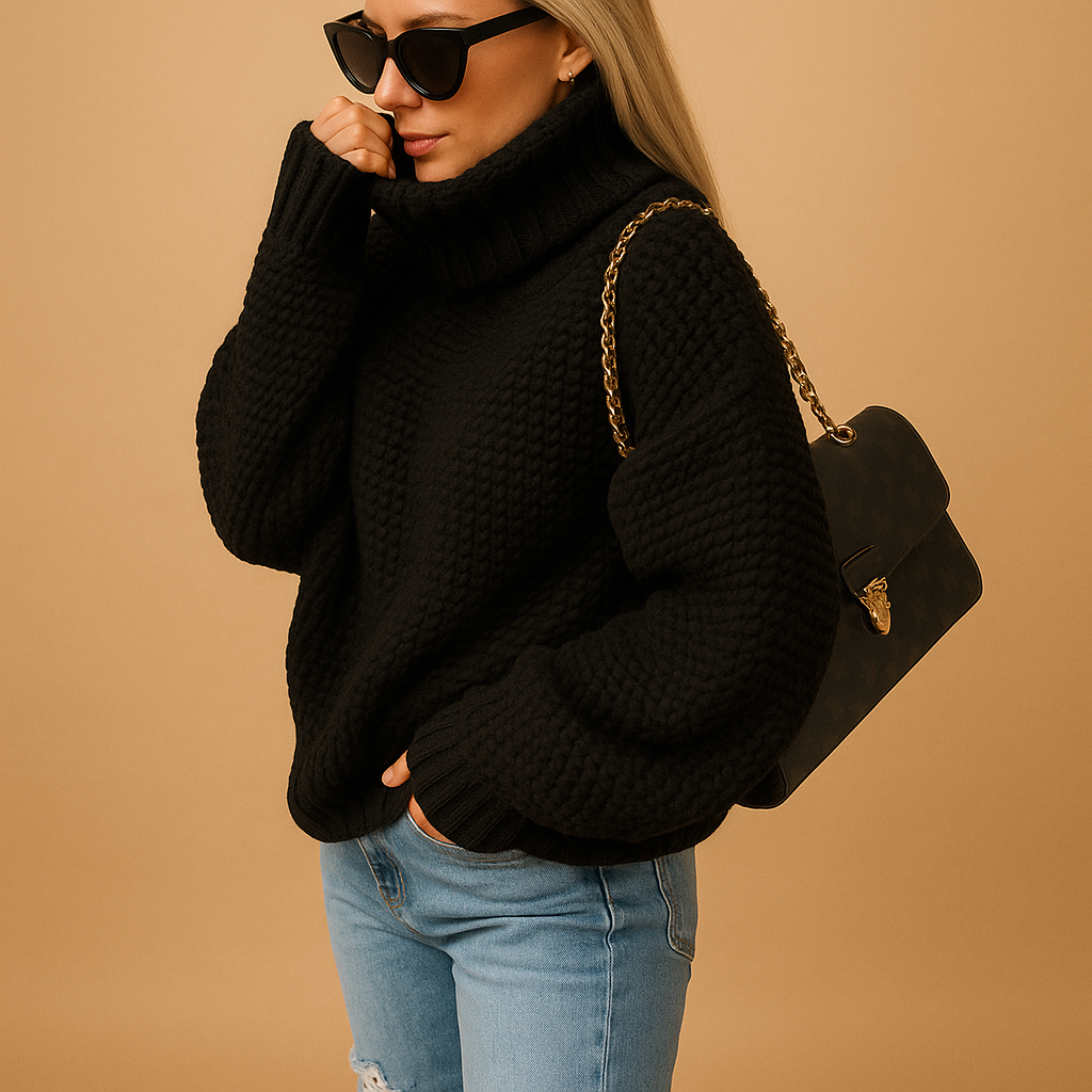 Felicity Warm Knitted Pullover Sweater | Lorienna