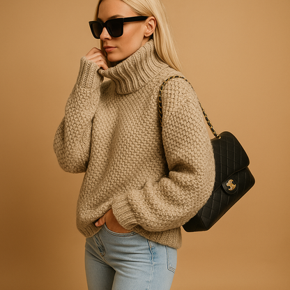 Felicity Warm Knitted Pullover Sweater | Lorienna