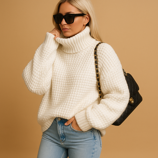 Felicity Warm Knitted Pullover Sweater | Lorienna